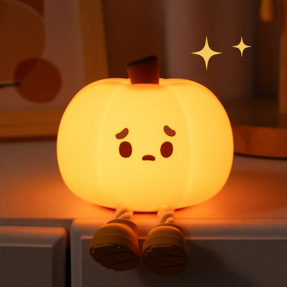 KOXILA® | Zucca Lampada Notturna LED in Silicone - Regalo Perfetto per Bambini e Ragazze