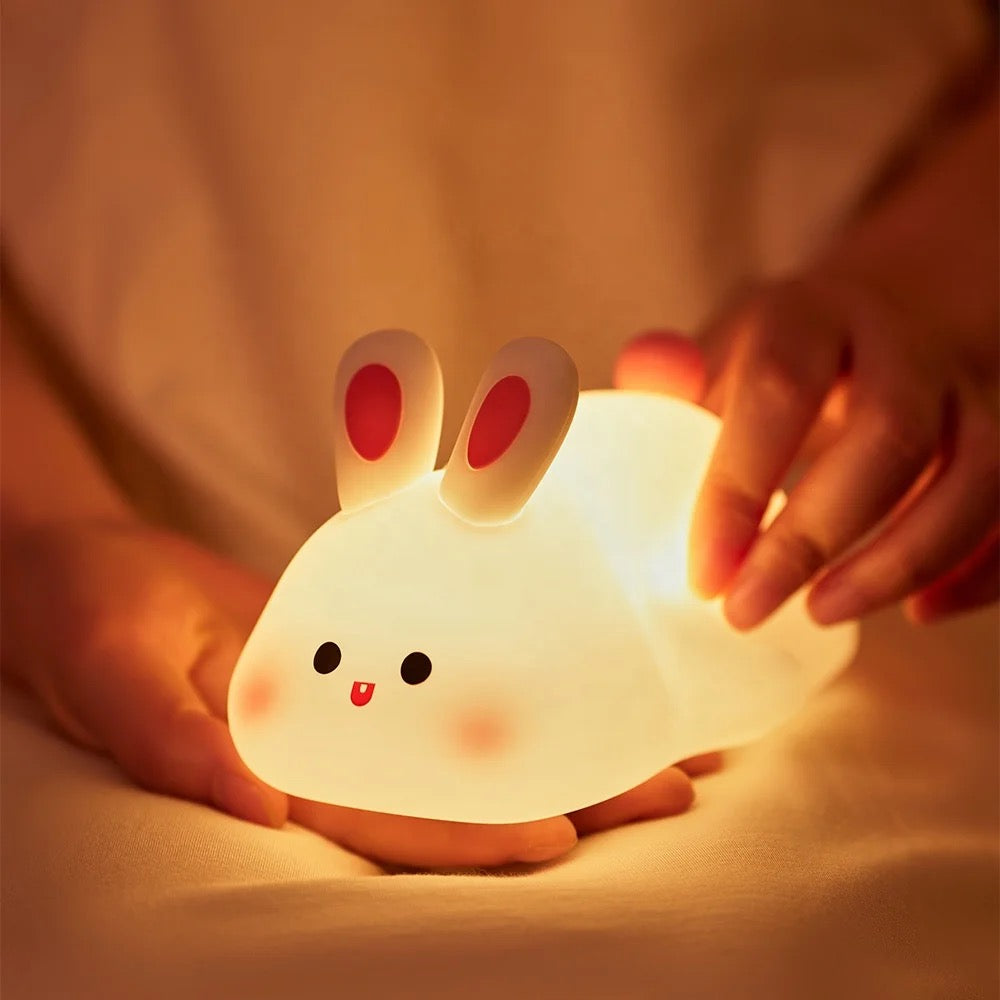 KOXILA® | Coniglio Lampada Notturna LED in Silicone - Regalo Perfetto per Bambini e Ragazze