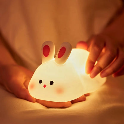 KOXILA® | Coniglio Lampada Notturna LED in Silicone - Regalo Perfetto per Bambini e Ragazze