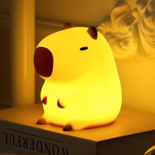 KOXILA® | Capibara Lampada Notturna LED in Silicone - Regalo Perfetto per Bambini e Ragazze