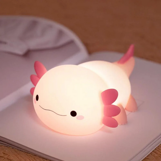 KOXILA® | Axolotl  Lampada Notturna LED in Silicone - Regalo Perfetto per Bambini e Ragazze