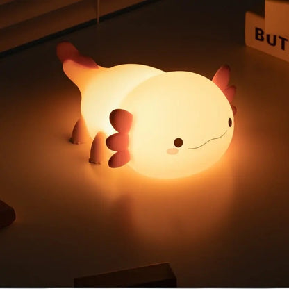 KOXILA® | Axolotl  Lampada Notturna LED in Silicone - Regalo Perfetto per Bambini e Ragazze