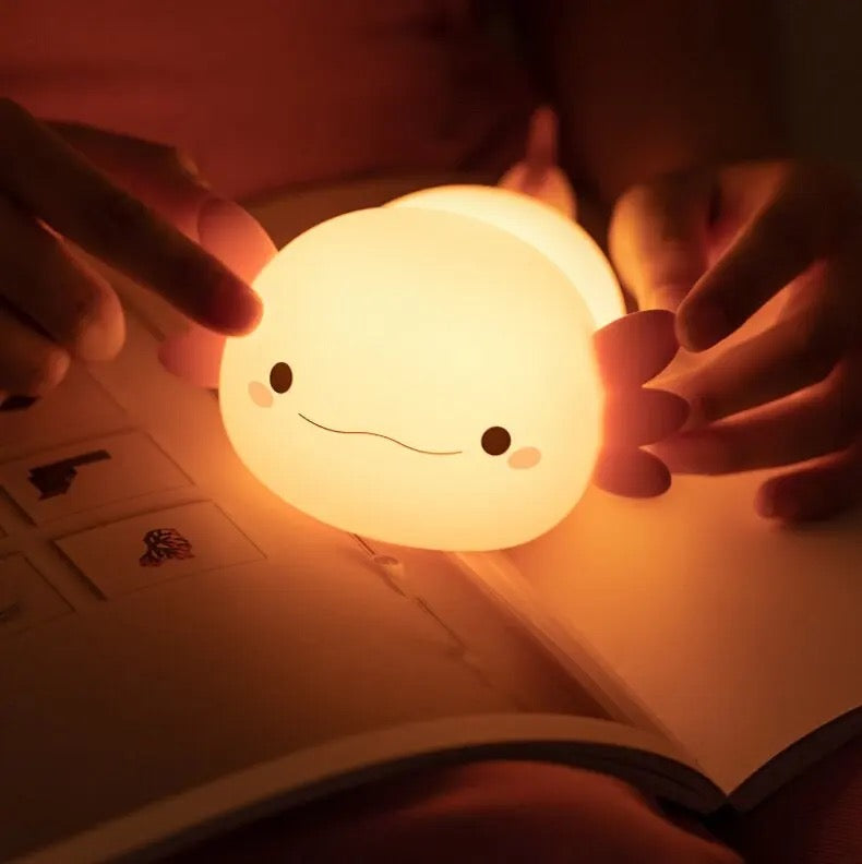 KOXILA® | Axolotl  Lampada Notturna LED in Silicone - Regalo Perfetto per Bambini e Ragazze