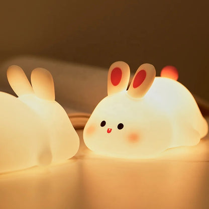 KOXILA® | Coniglio Lampada Notturna LED in Silicone - Regalo Perfetto per Bambini e Ragazze