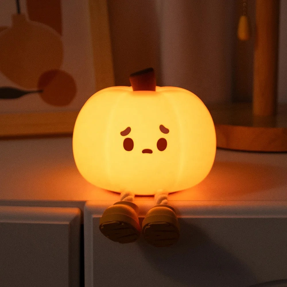 KOXILA® | Zucca Lampada Notturna LED in Silicone - Regalo Perfetto per Bambini e Ragazze