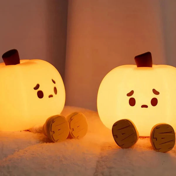 KOXILA® | Zucca Lampada Notturna LED in Silicone - Regalo Perfetto per Bambini e Ragazze