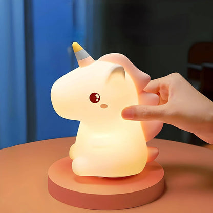 KOXILA® | Unicorno Lampada Notturna LED in Silicone - Regalo Perfetto per Bambini e Ragazze